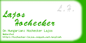 lajos hochecker business card